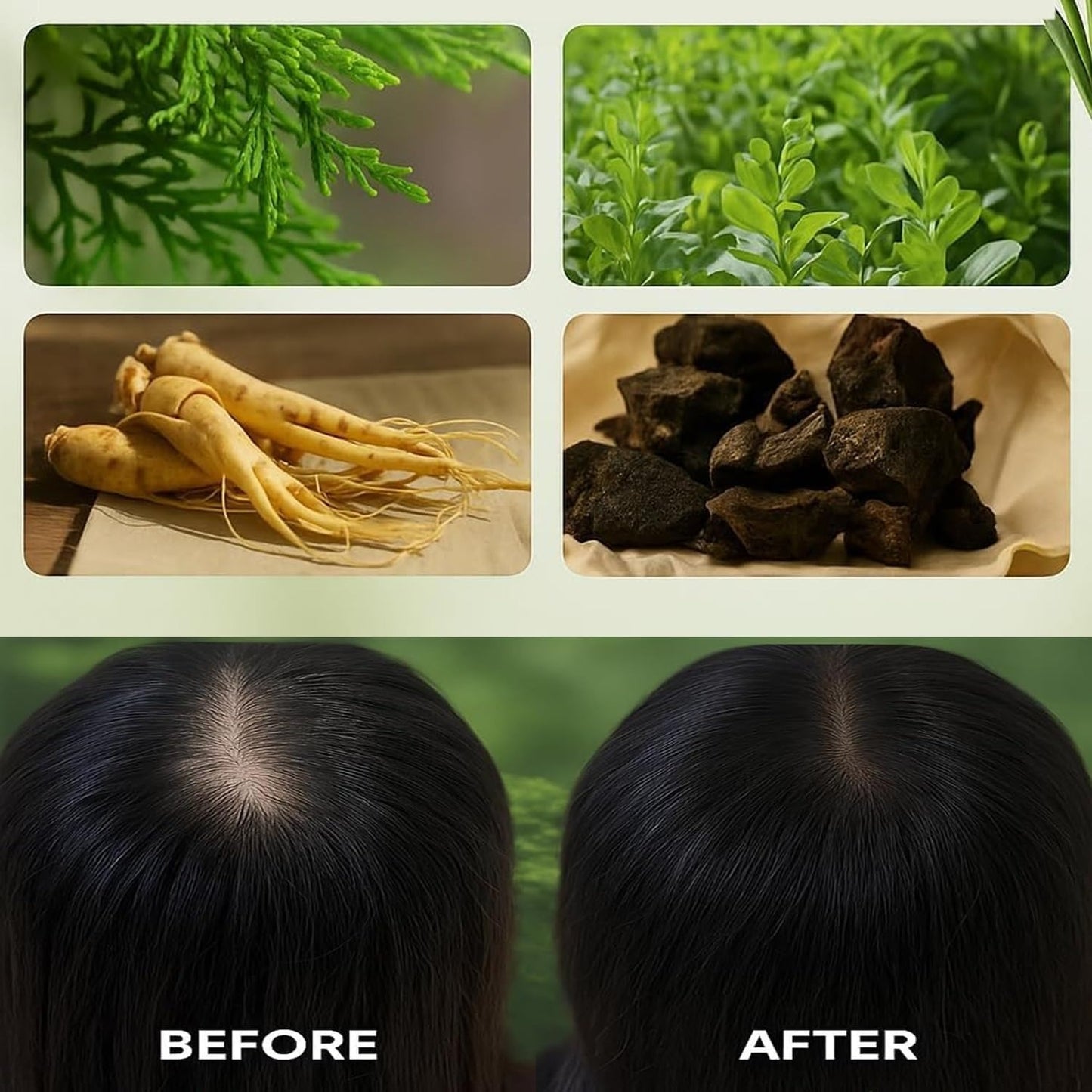 شامبو صلب طبيعي بخلاصة الأعشاب الخضراء