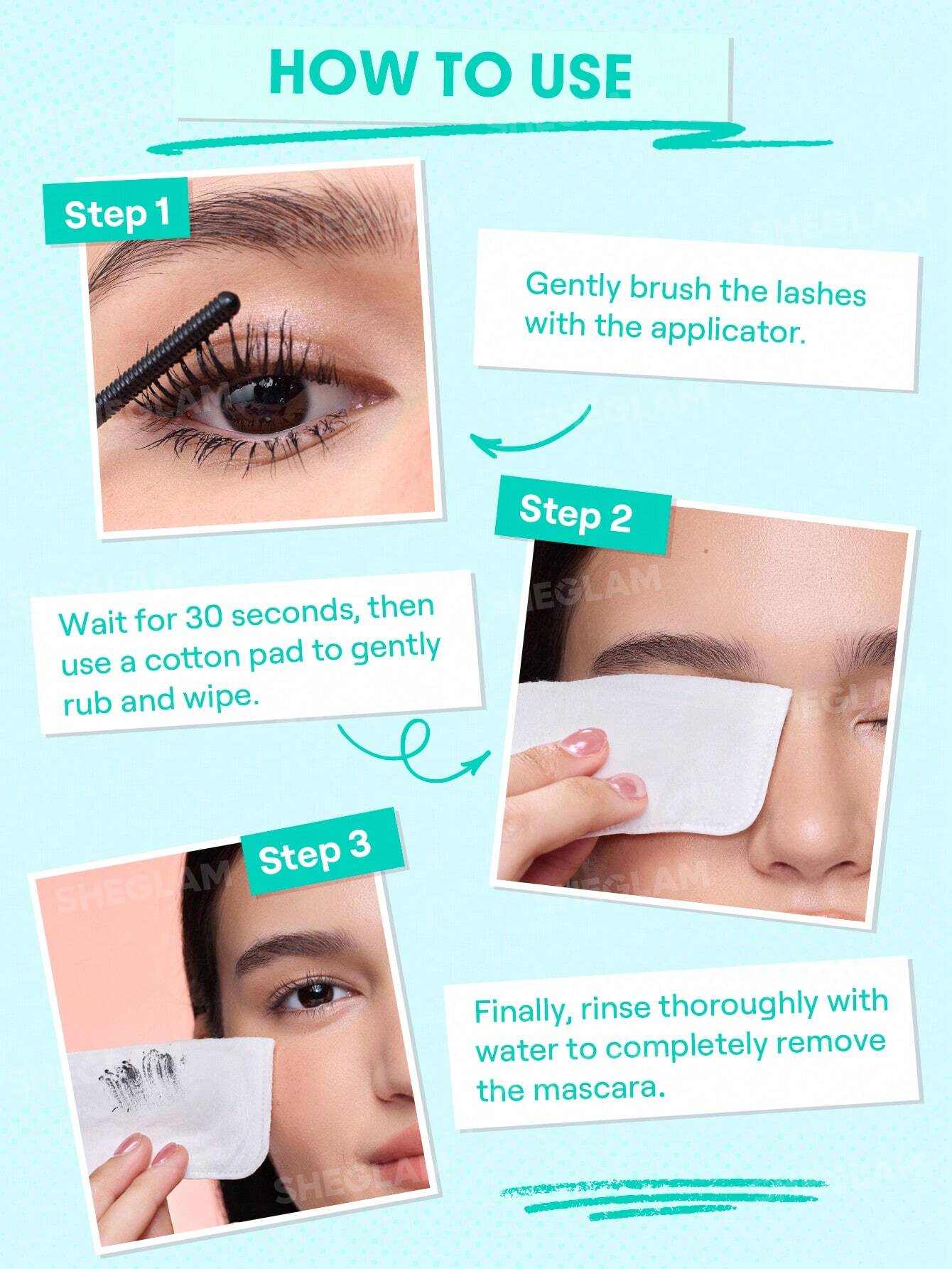 مزيل الماسكارا اللطيف