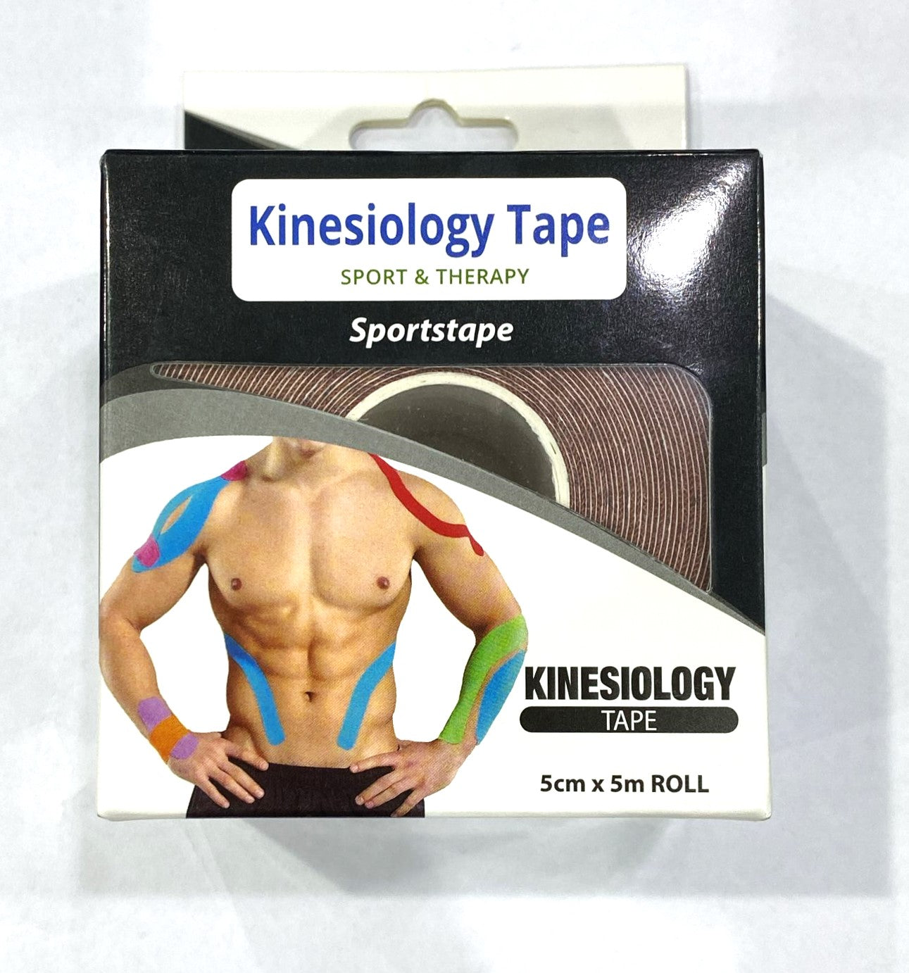 شريط كينيسولوجي علاجي ورياضي لتخفيف الألم ودعم العضلات – 5m × 5cm