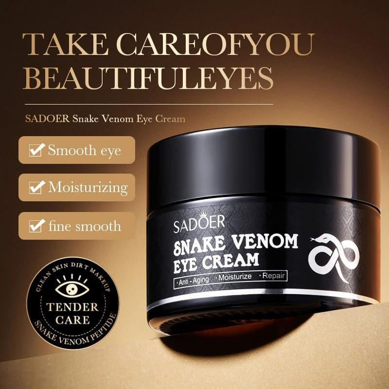 كريم سم الأفعى لعلاج الهالات وتجاعيد تحت العين – SADOER Snake Venom Eye Cream