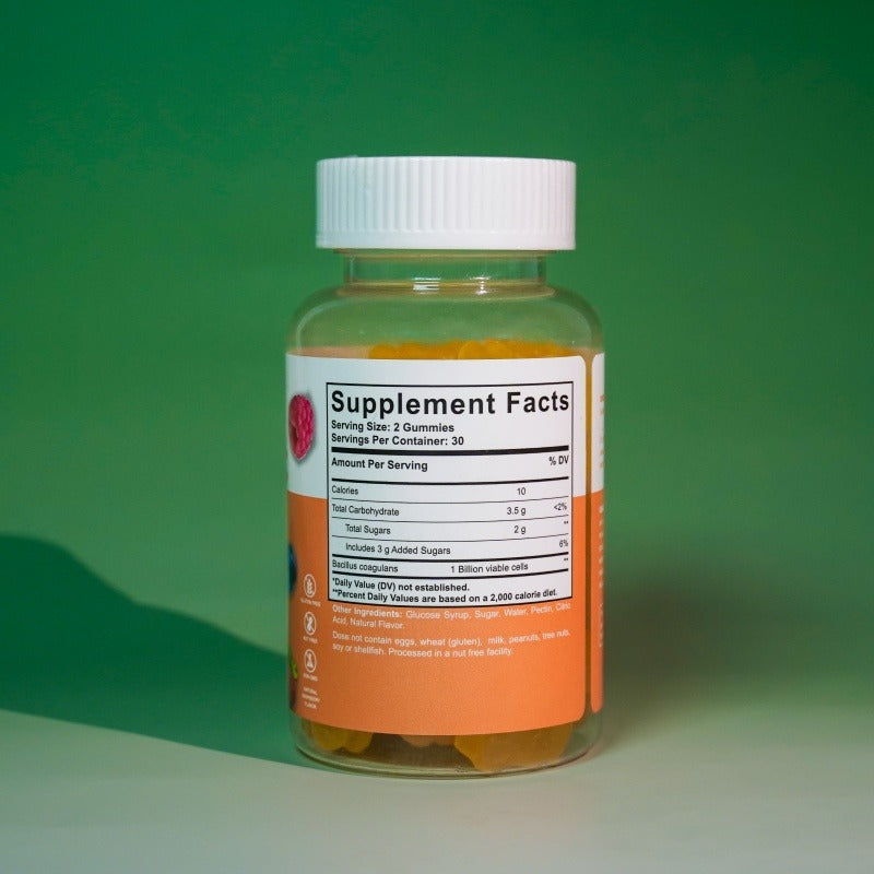 علكات البروبيوتيك لتحسين الهضم – Probiotic Gummies – 60 قطعة