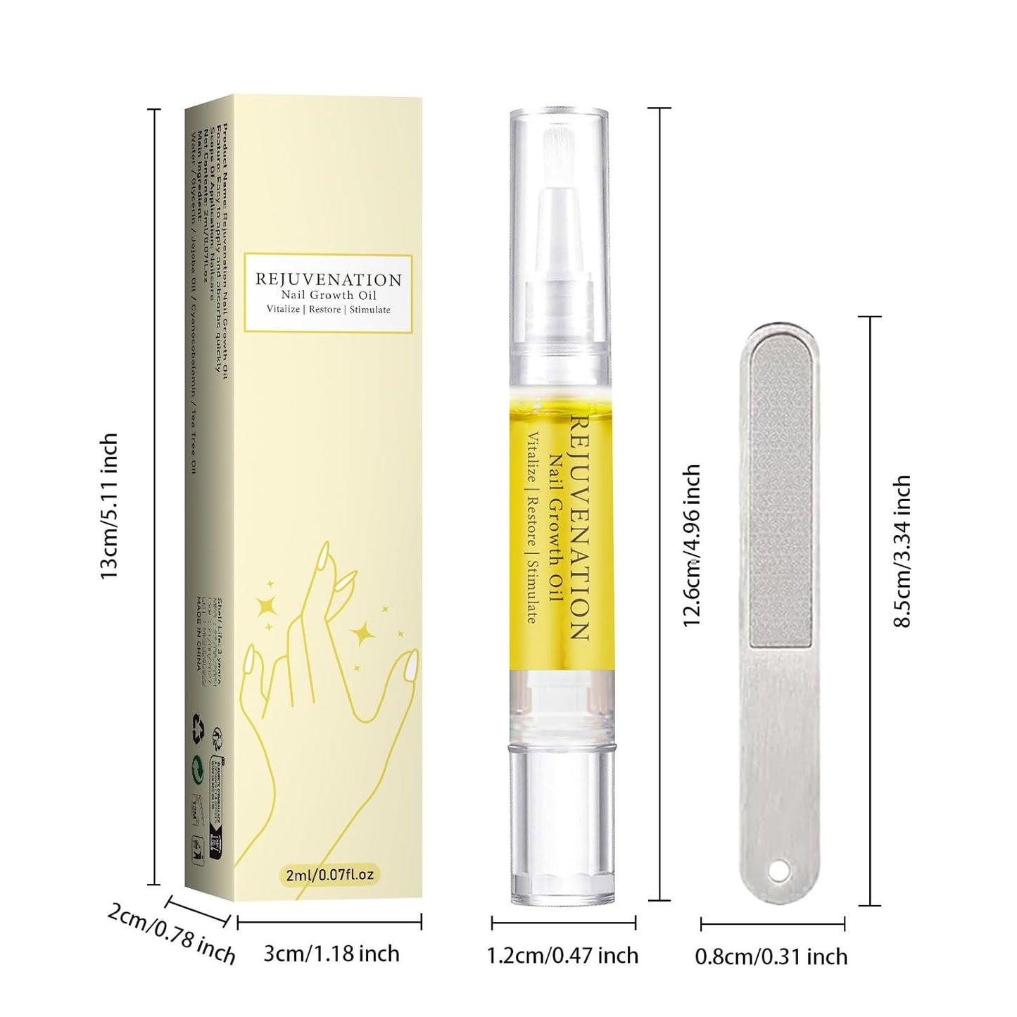 قلم زيت لنمو الأظافر وتقويتها