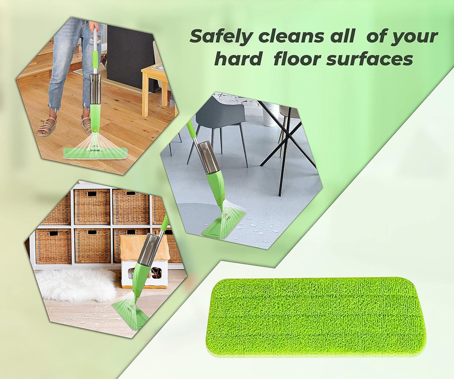 ممسحات رش لتنظيف الأرضيات،