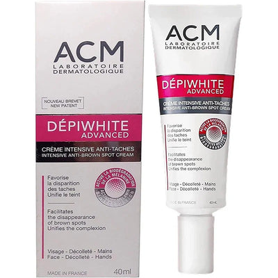 كريم ACM Dépiwhite Advanced لإزالة البقع الداكنة وتفتيح البشرة – 40ml