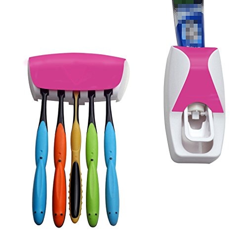 موزّع معجون الأسنان الأوتوماتيكي مع حامل فراشي