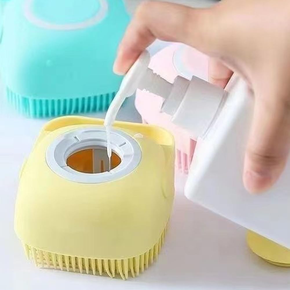 فرشاة سيليكون لتدليك فروة الرأس وتنشيط الدورة الدموية