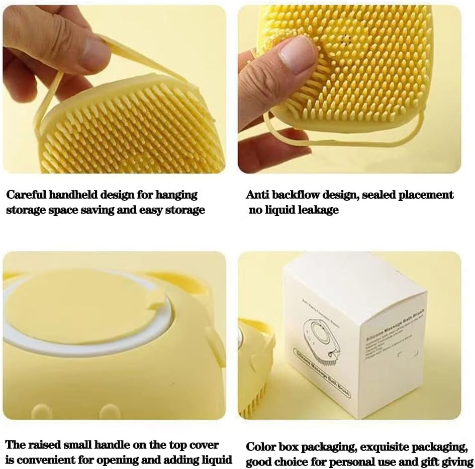 فرشاة سيليكون لتدليك فروة الرأس وتنشيط الدورة الدموية