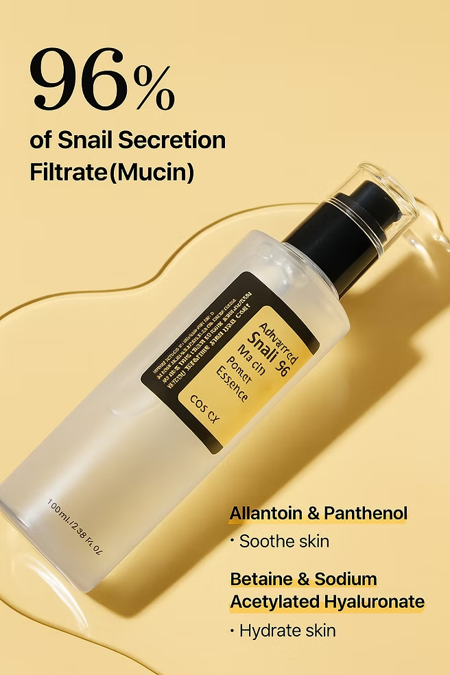 لترميم البشرة وترطيبها بعمق سيروم الحلزون COSRX